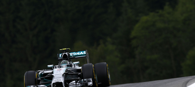 2014 Rd.8 オーストリアGP FP1 トラブルに見舞われながらもロズベルグがリード